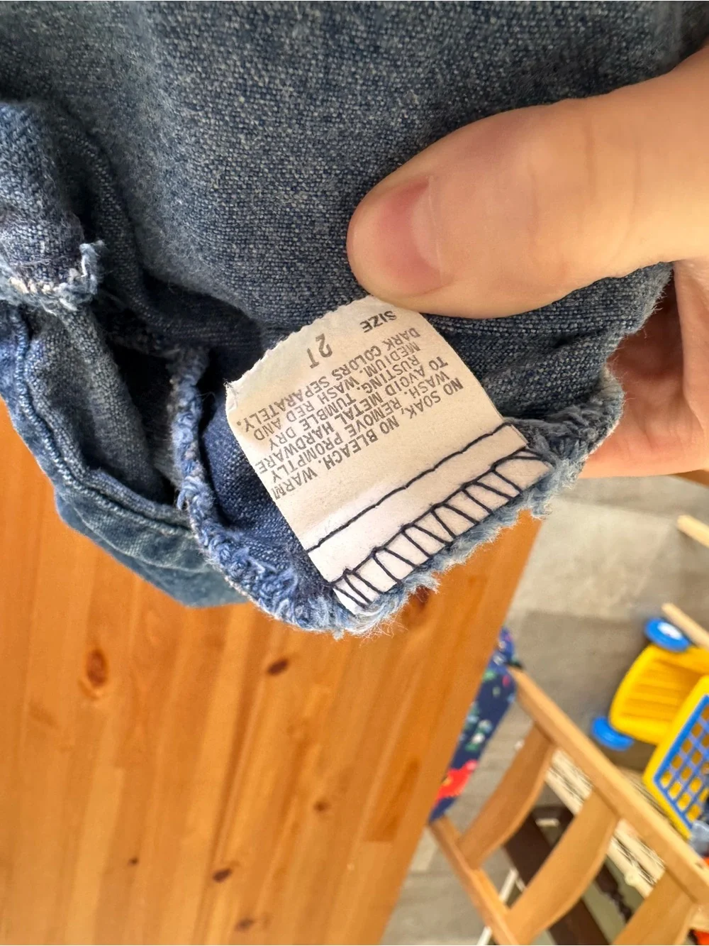 OshKosh B'gosh Dark Blue Denim Overall Dress for Kids
